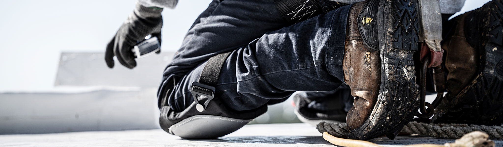 Man Installing Roofing