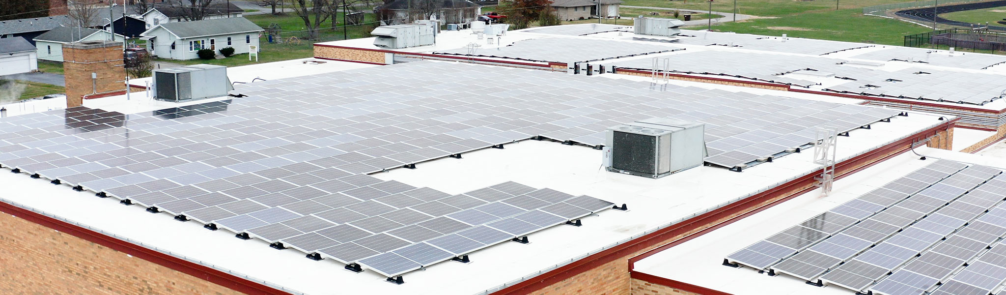 Rooftop With Solar Panels